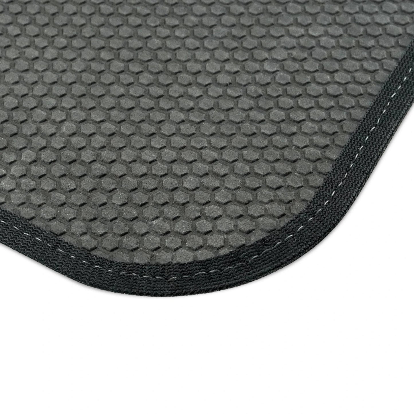 Stylish Floral Front Car Mats | Elegant Black and Gold Design by Printify