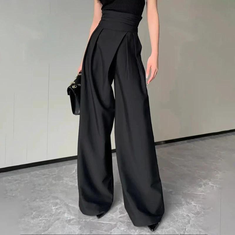 Fashion Drooping Wide-leg Pants Women by GJG Denim