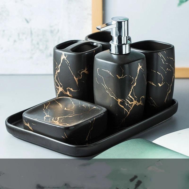 Bathroom Set 4-6 Pieces by GJG Denim