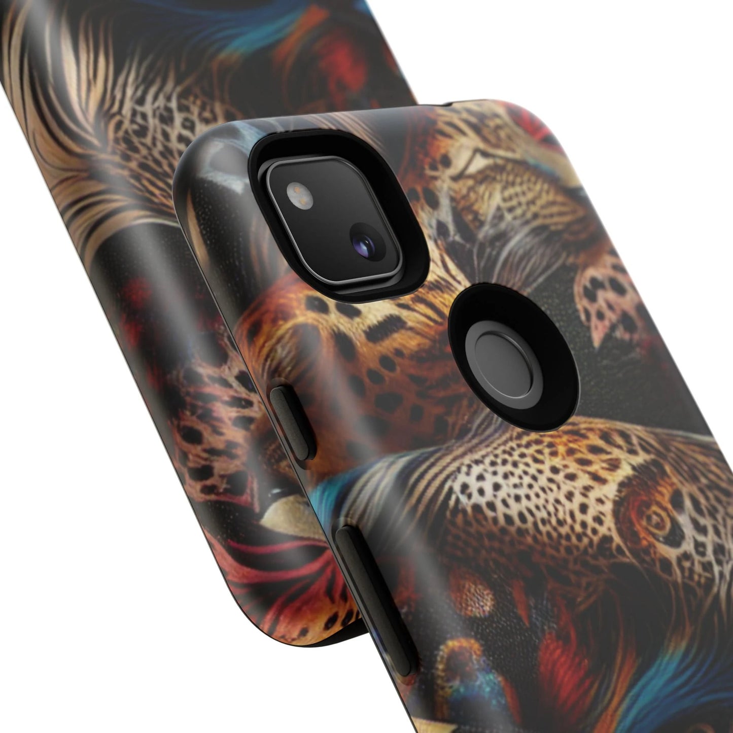 Stylish Tough Phone Case with Elegant Black and Gold Design by Printify