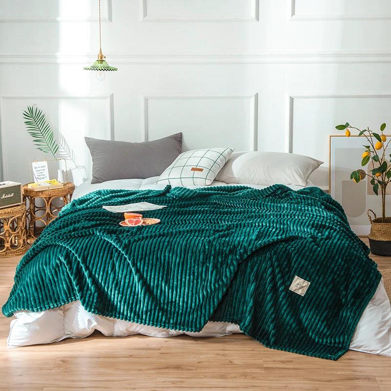 Flannel Solid Blanket by GJG Denim