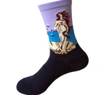 Mid Length Casual Versatile Cotton Men's Socks by GJG Denim