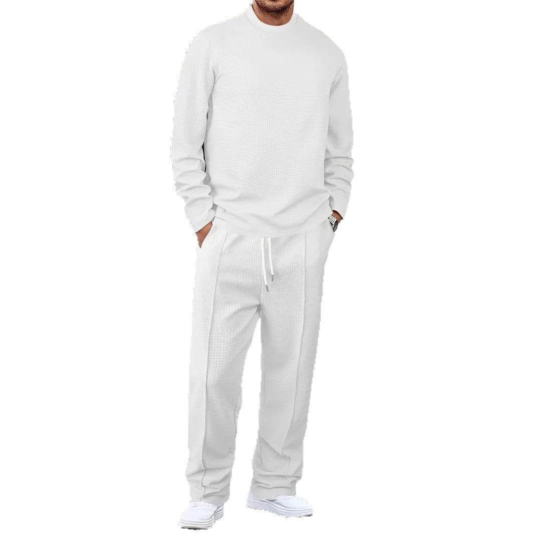 Mens Basic Minimalist Solid-Color Suit by GJG Denim