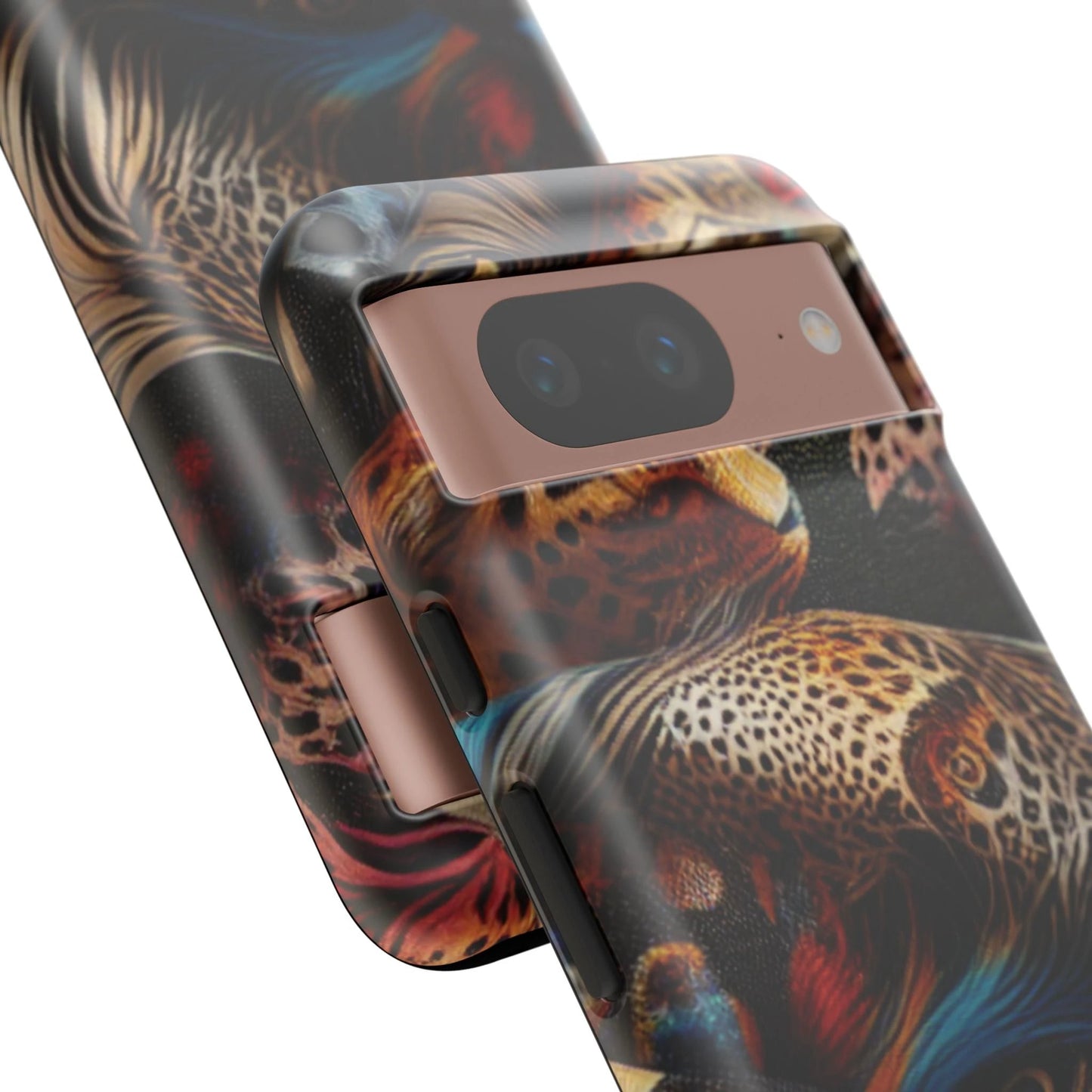 Stylish Tough Phone Case with Elegant Black and Gold Design by Printify