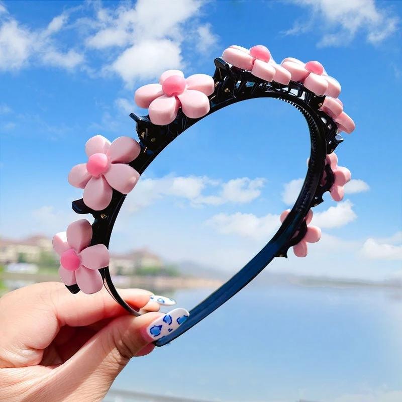 Girls' Clip Hair Accessories Crushed Hair Headband by GJG Denim