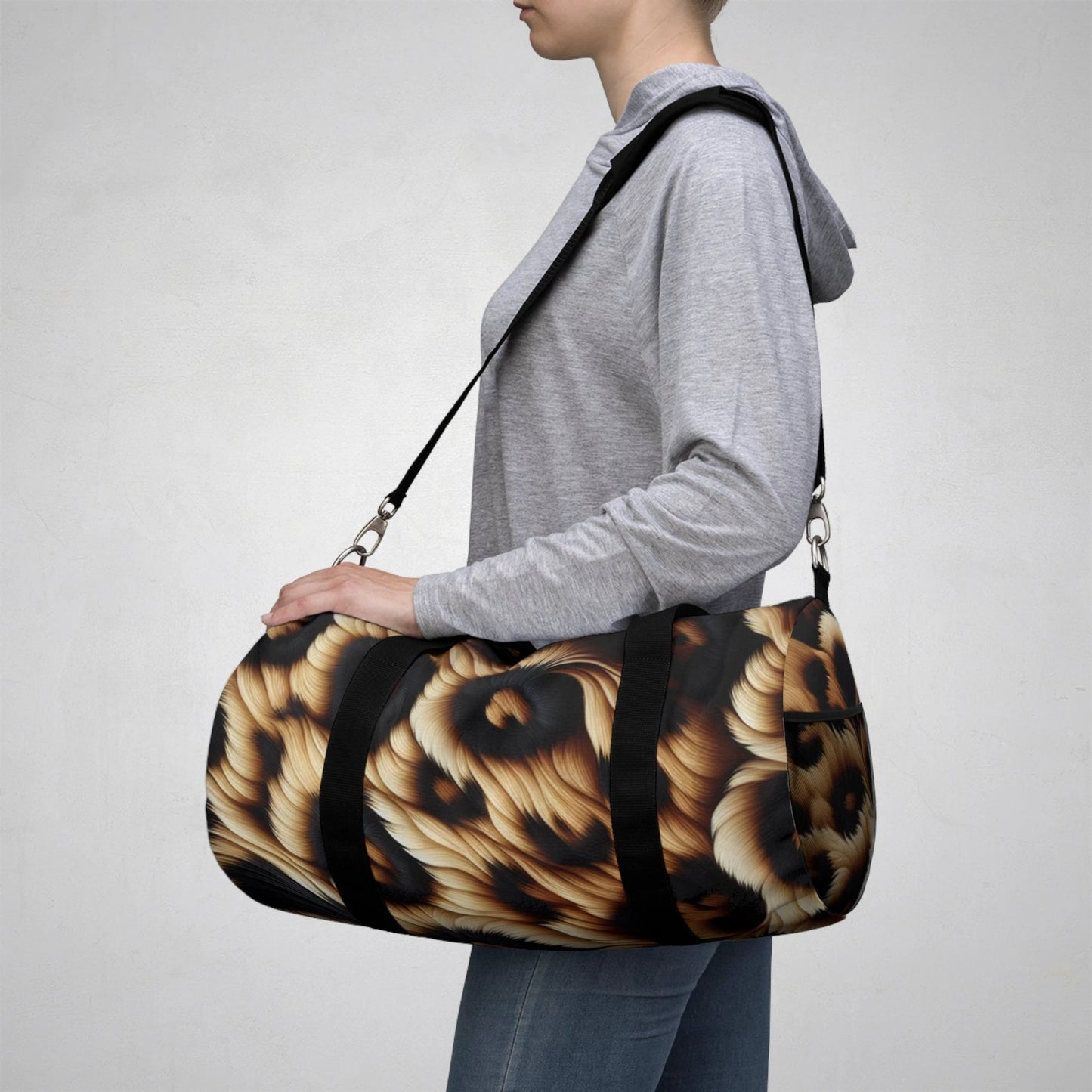 Stylish Patterned Duffel Bag - Perfect for Travel and Gym by Printify