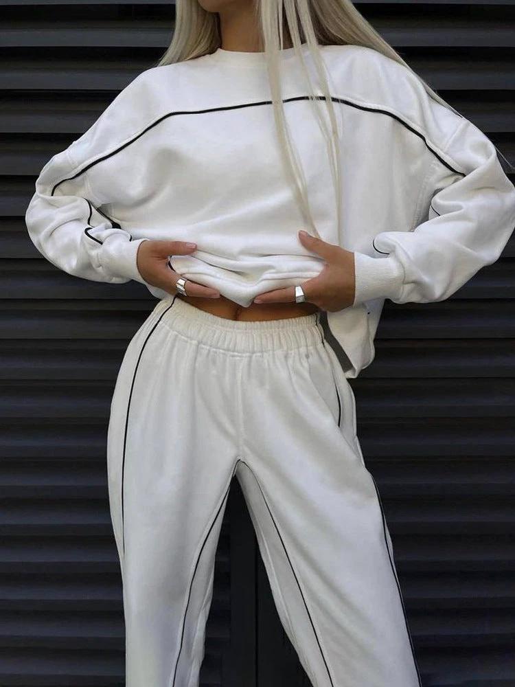 Sports Suit Casual Two-piece Suit Women by GJG Denim