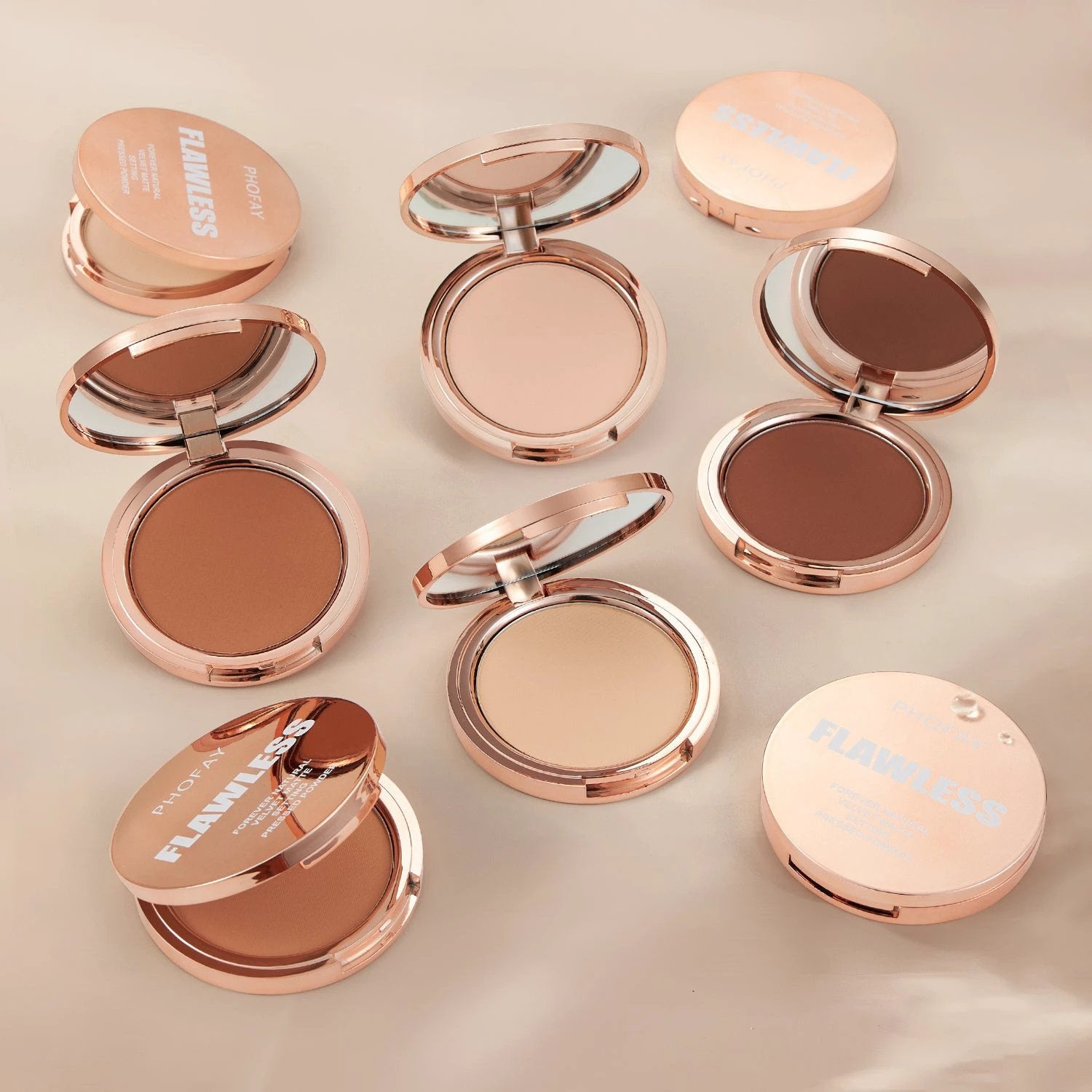 PHOFAY Matte Setting Pressed Powder by GJG Denim