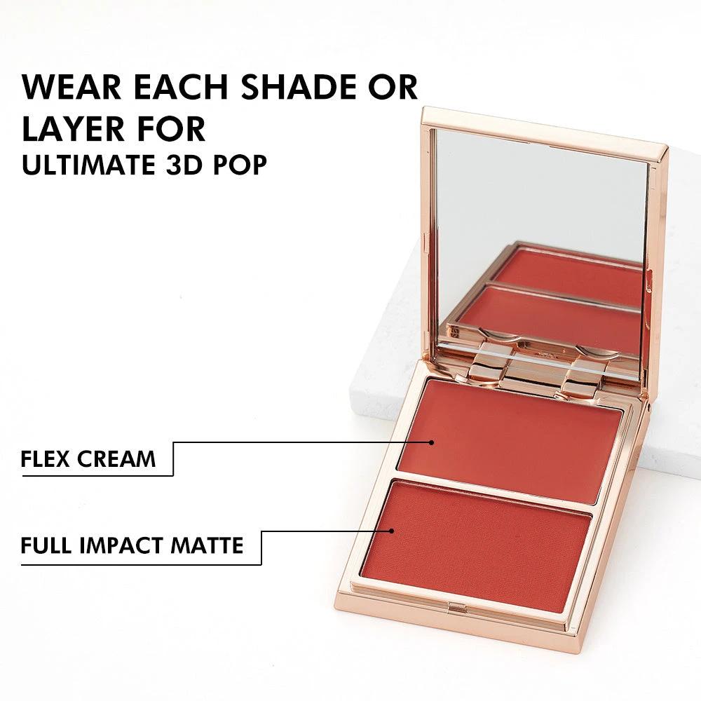 PHOFAY Double-Take Cream & Powder Blush Duo by GJG Denim