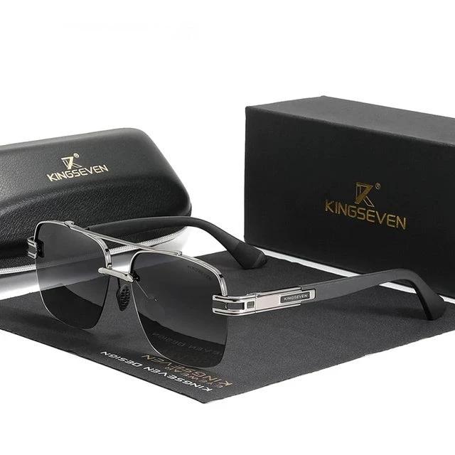 Mens Anti-Blinding Color-Changing Polarized Sunglasses by GJG Denim