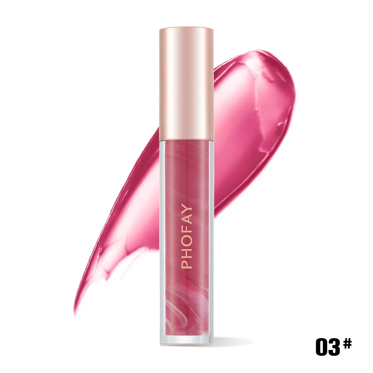 PHOFAY Rose Blooming Hydrating Lip Gloss by GJG Denim