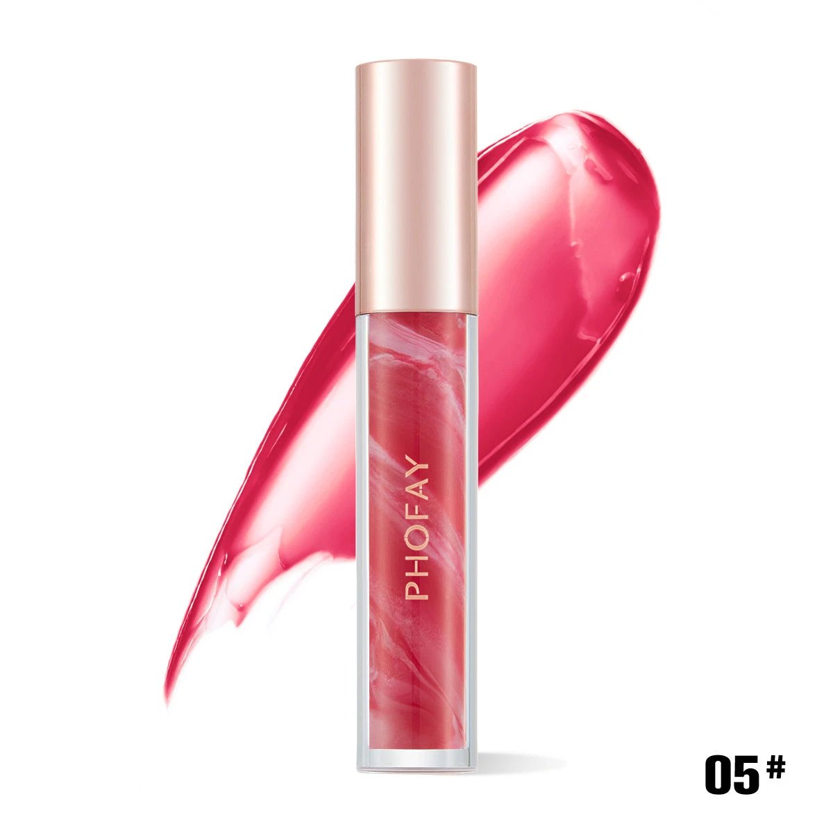 PHOFAY Rose Blooming Hydrating Lip Gloss by GJG Denim