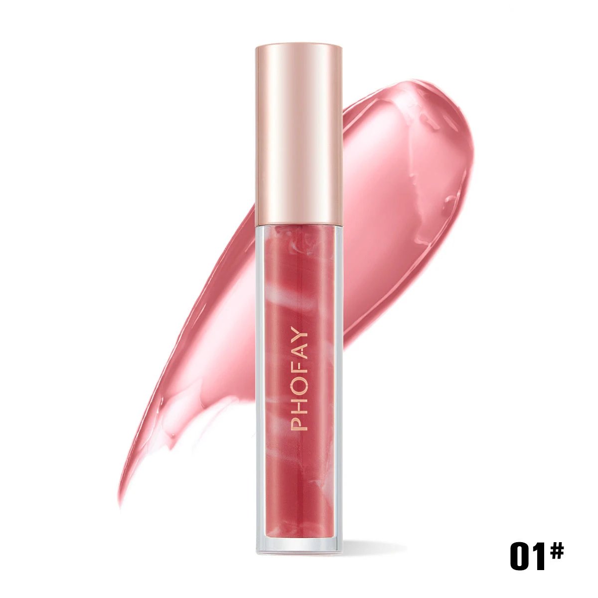 PHOFAY Rose Blooming Hydrating Lip Gloss by GJG Denim