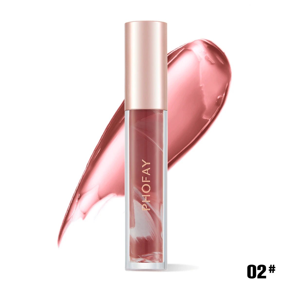 PHOFAY Rose Blooming Hydrating Lip Gloss by GJG Denim