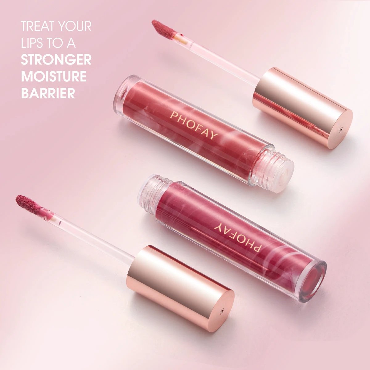 PHOFAY Rose Blooming Hydrating Lip Gloss by GJG Denim