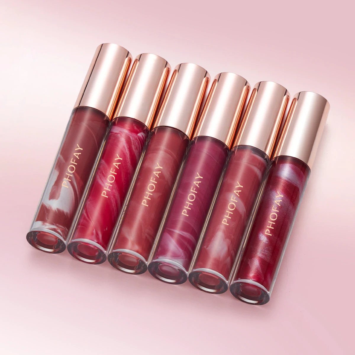 PHOFAY Rose Blooming Hydrating Lip Gloss by GJG Denim