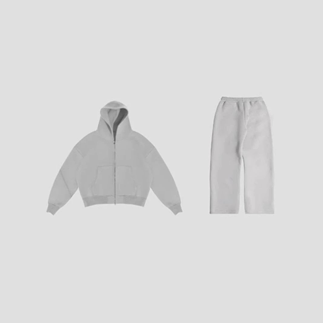 Retro Sports Casual Hoodie Leisure Suit by GJG Denim