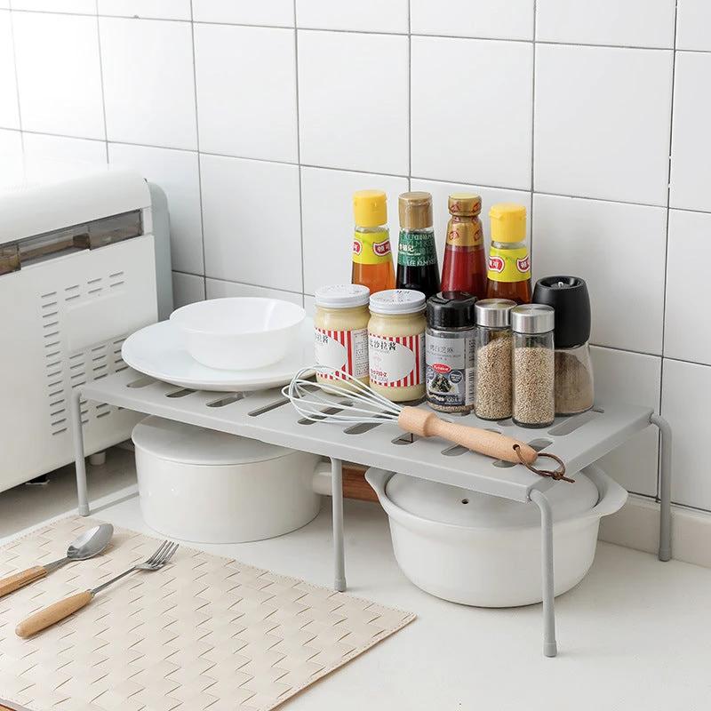 Telescopic Kitchen Rack by GJG Denim