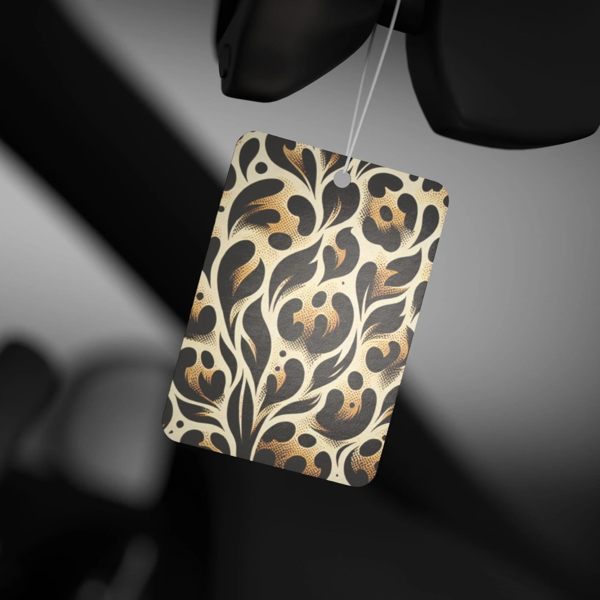 Elegant Floral Car Air Freshener - Stylish Aroma for Your Vehicle by Printify