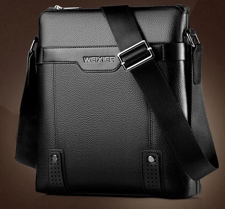 Fashion PU Leather Messenger Bag For Men by GJG Denim