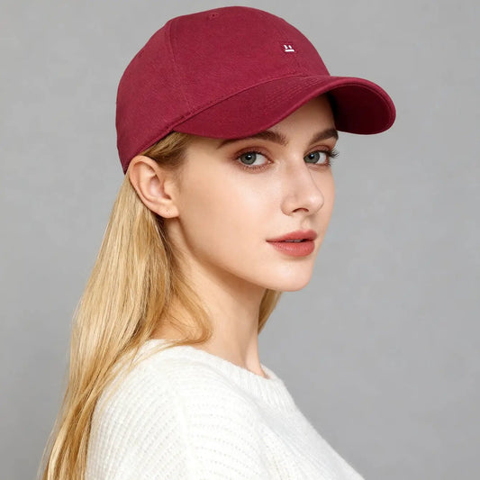 Solid-color Embroidered Smiling Face Baseball Cap For Daily Commuting, Sun Protection While Traveling, And Photography Purposes. by GJG Denim