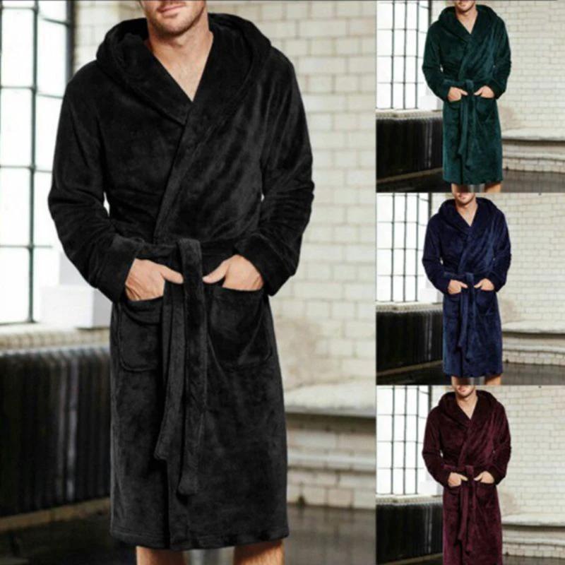 Mens & Ladies Nylon Hooded Bathrobe by GJG Denim