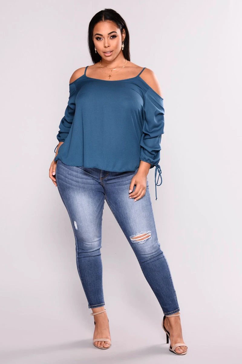 Large size hole high elastic jeans women's feet pants by GJG Denim