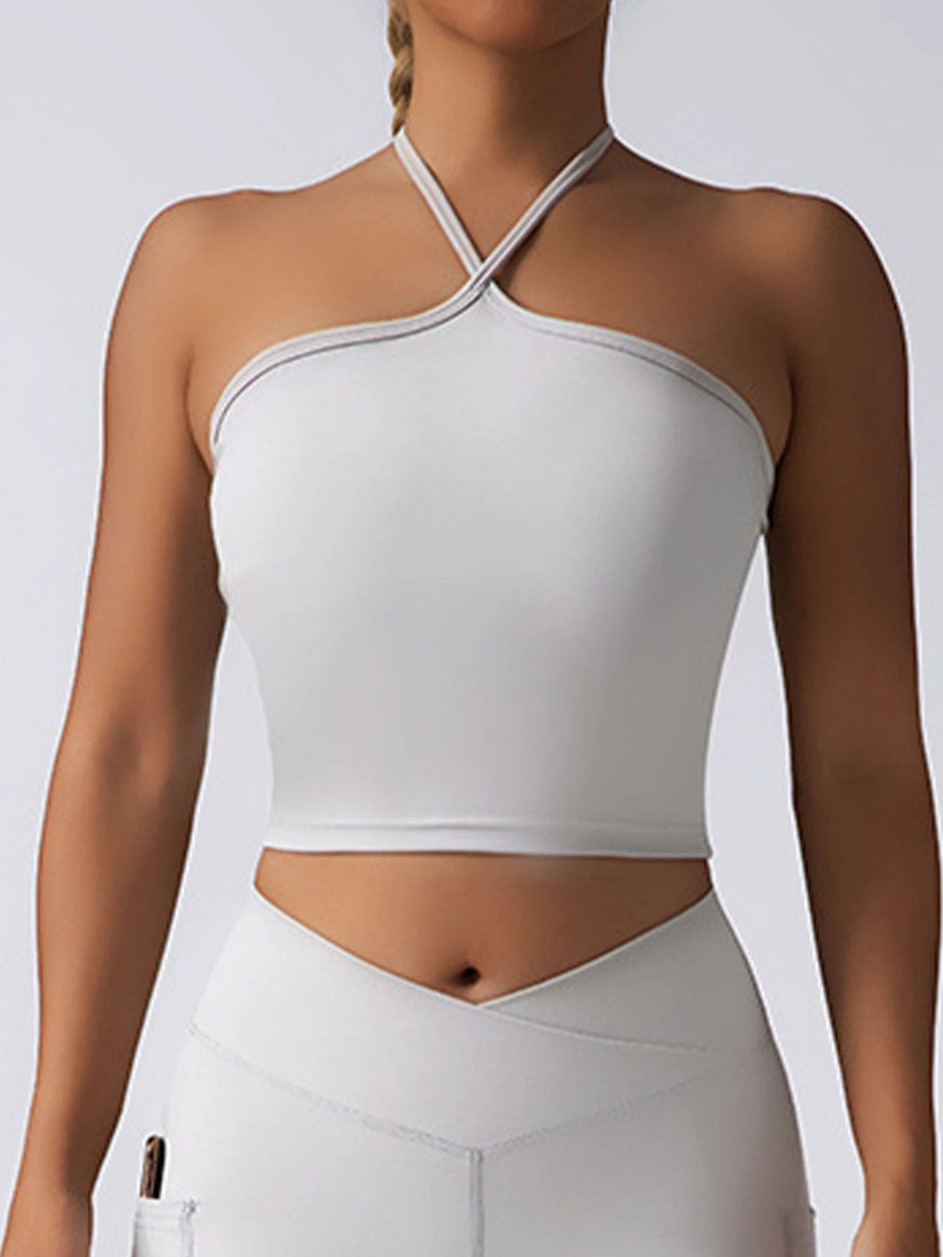 2 Pieces Sports Bra Athletic Running Sports Bra by GJG Denim