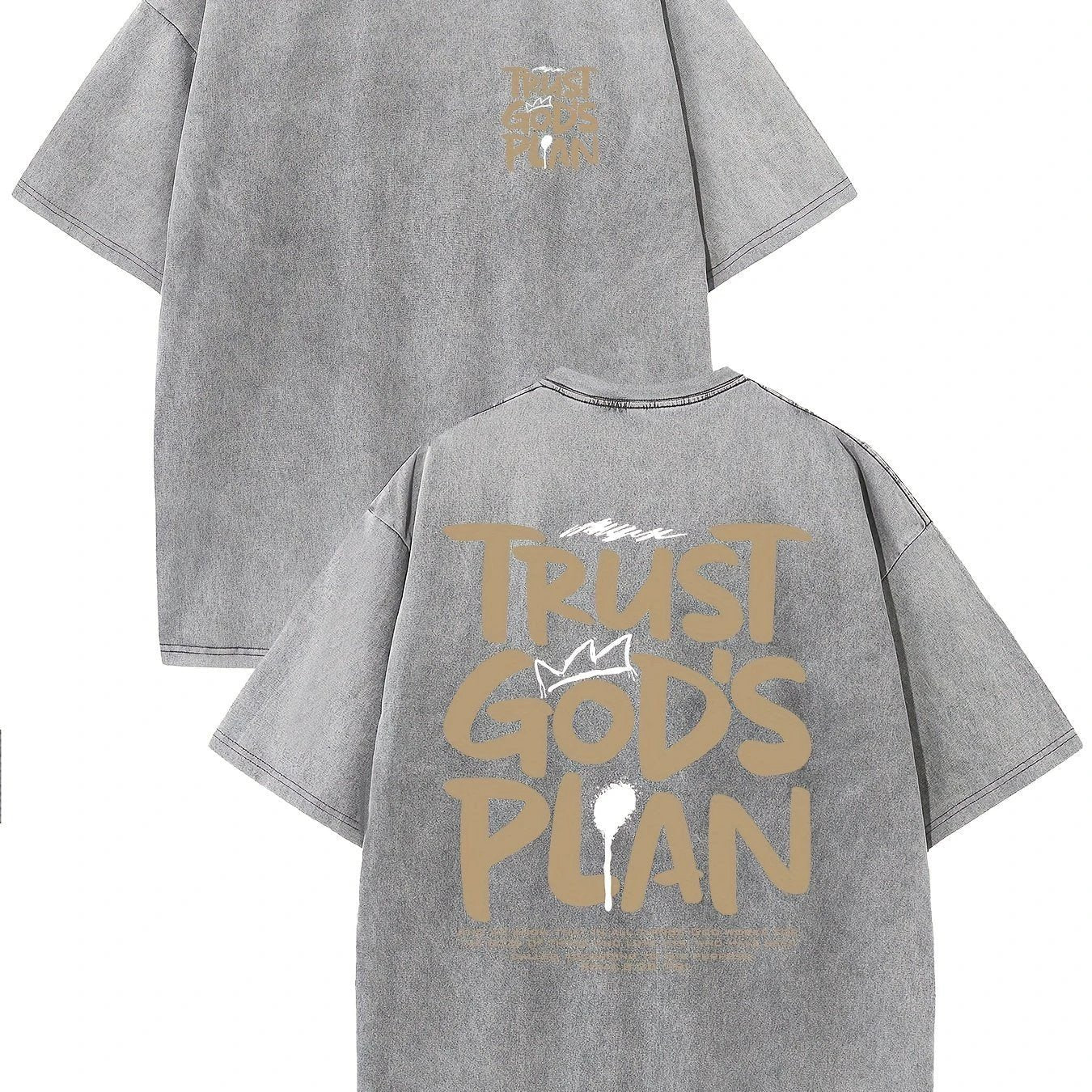 Retro Washed High Quality Cotton Pattern T-shirt by GJG Denim