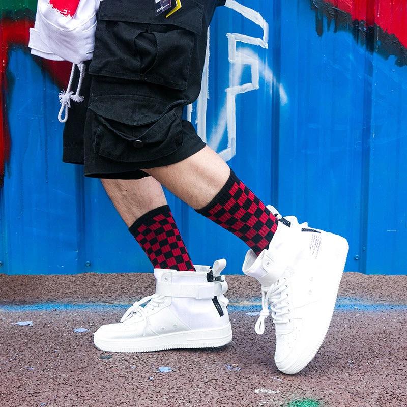 Men's Checkered Socks by GJG Denim