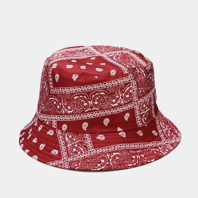 Men's Bandana Printed Bucket Hat by GJG Denim