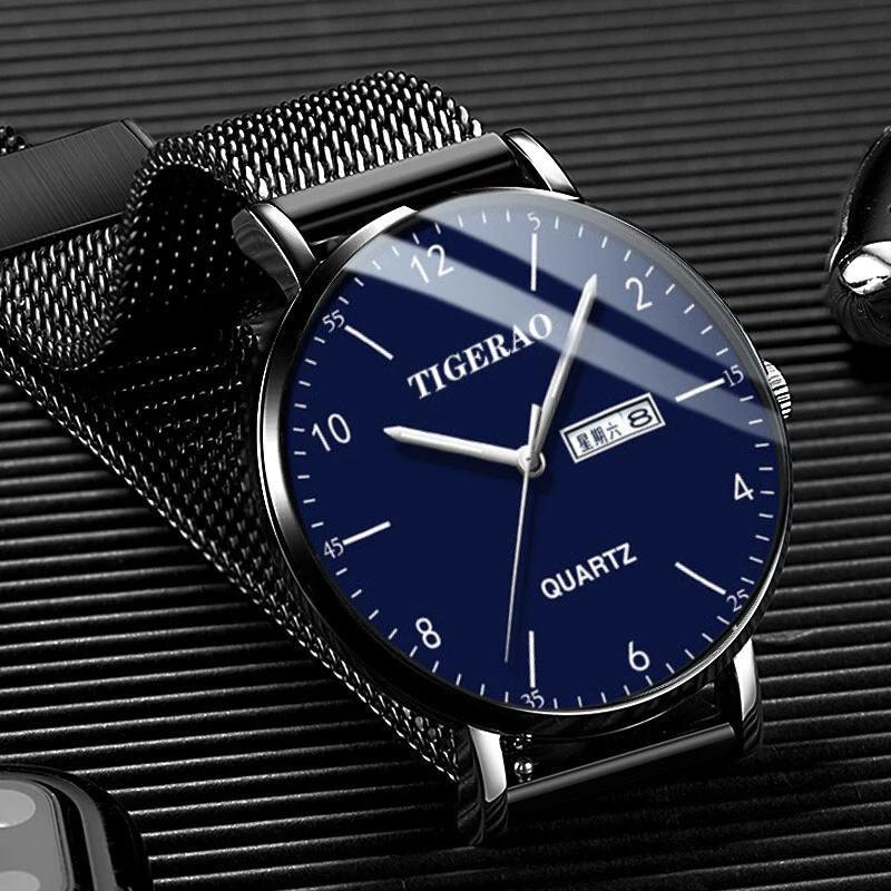 Water-Resistant Luminous Fully Automatic Movement Watch For Men by GJG Denim