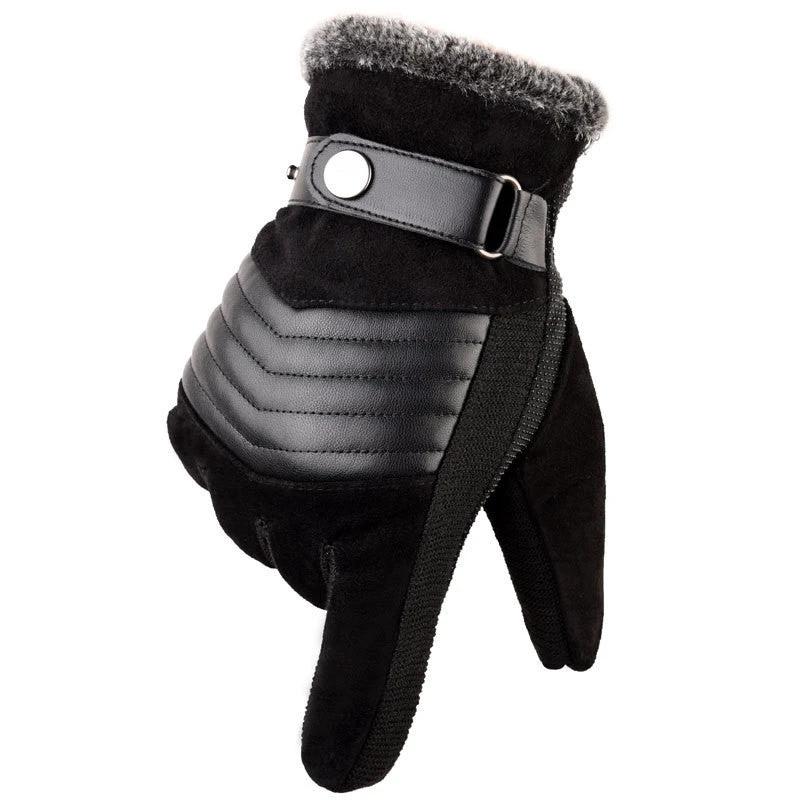 Velvet Touch Screen Windproof Gloves For Men by GJG Denim
