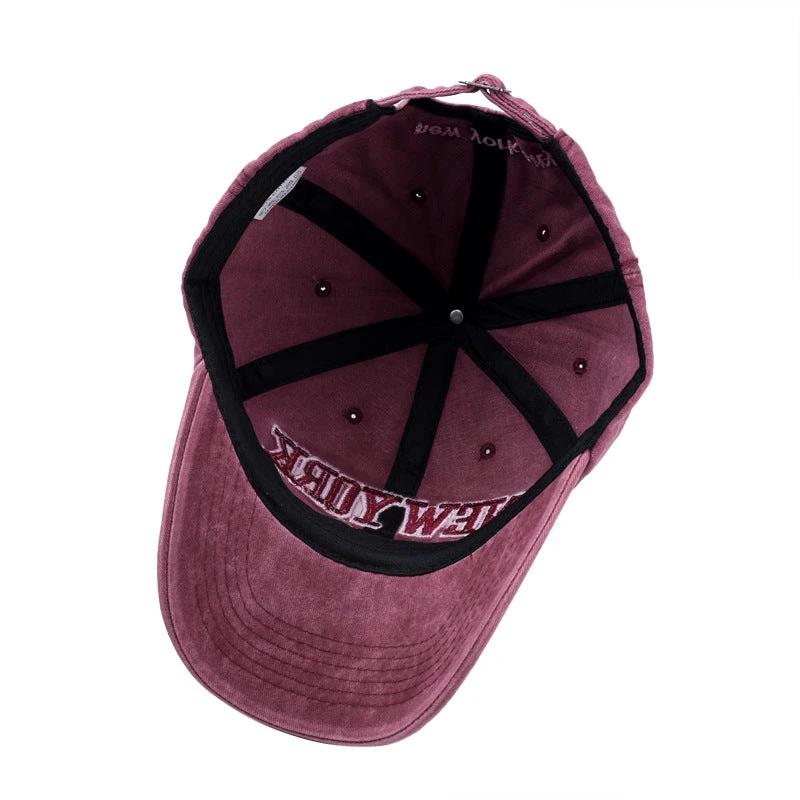 Washed Cotton Three-dimensional Baseball cap For Men by GJG Denim