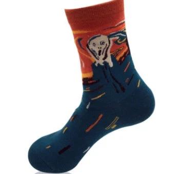 Mid Length Casual Versatile Cotton Men's Socks by GJG Denim