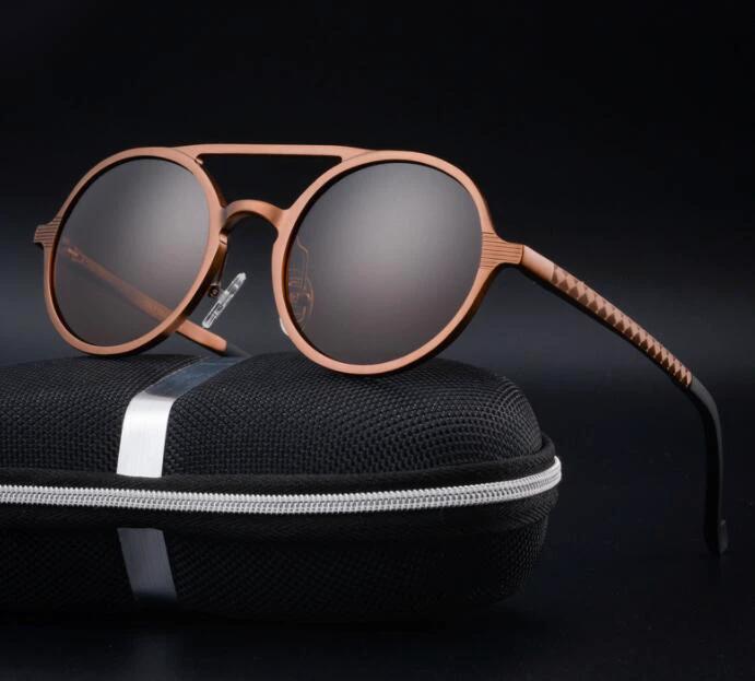 Retro Round Sunglasses For Men by GJG Denim