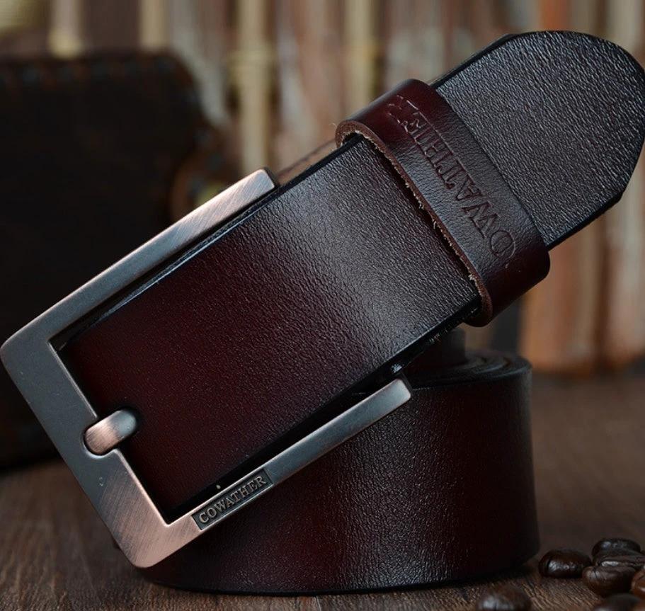 Men's Leather Belt by GJG Denim