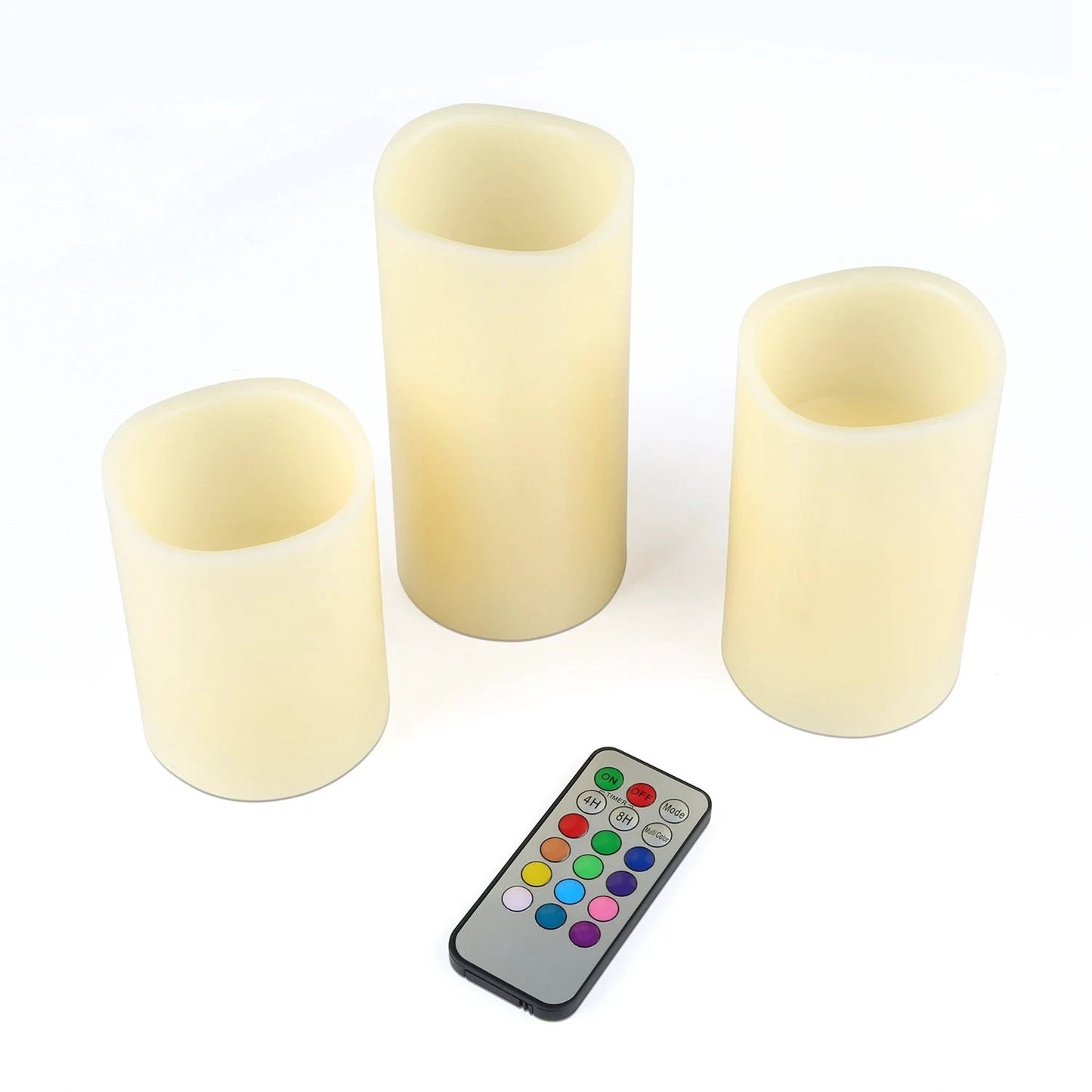 6Pc Flameless Candles Votive Candles Wireless Battery Operated LED Flickering Candles With Remote Control Timer by GJG Denim