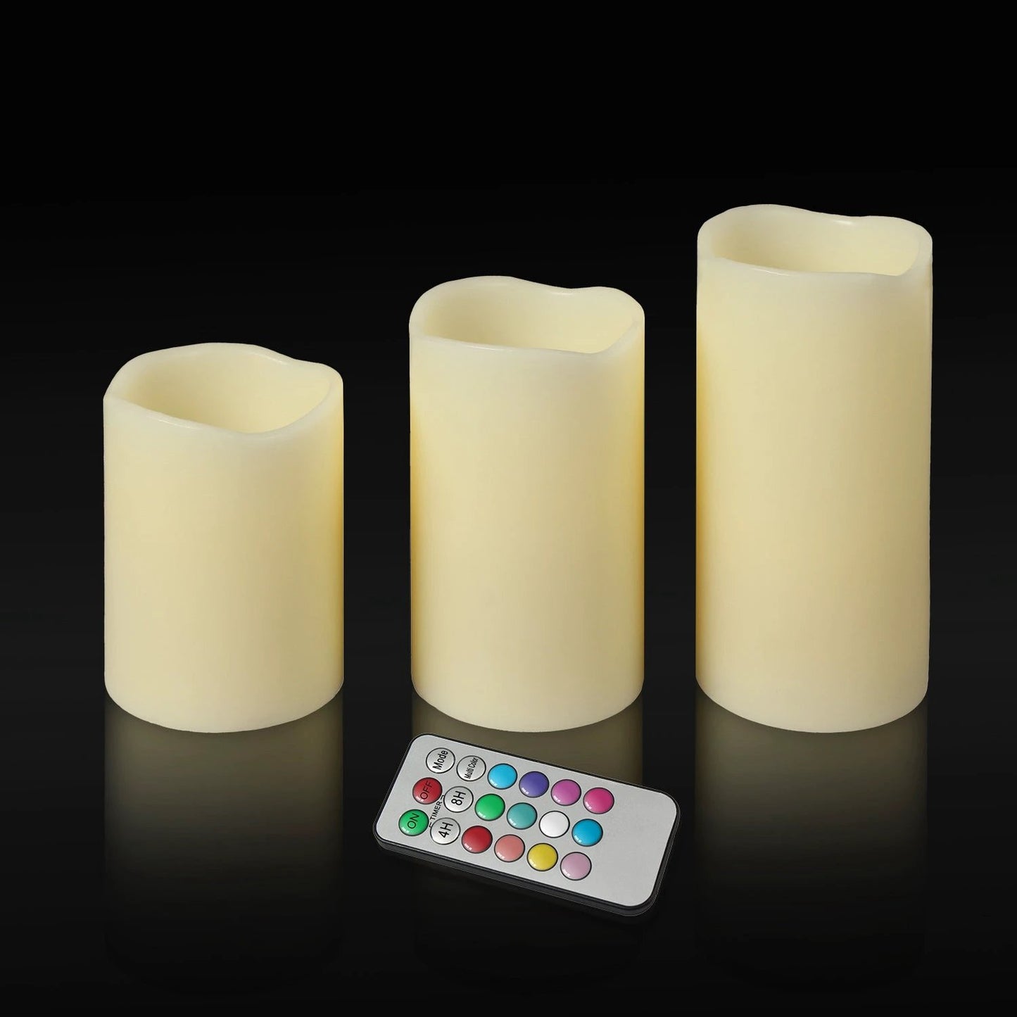 6Pc Flameless Candles Votive Candles Wireless Battery Operated LED Flickering Candles With Remote Control Timer by GJG Denim