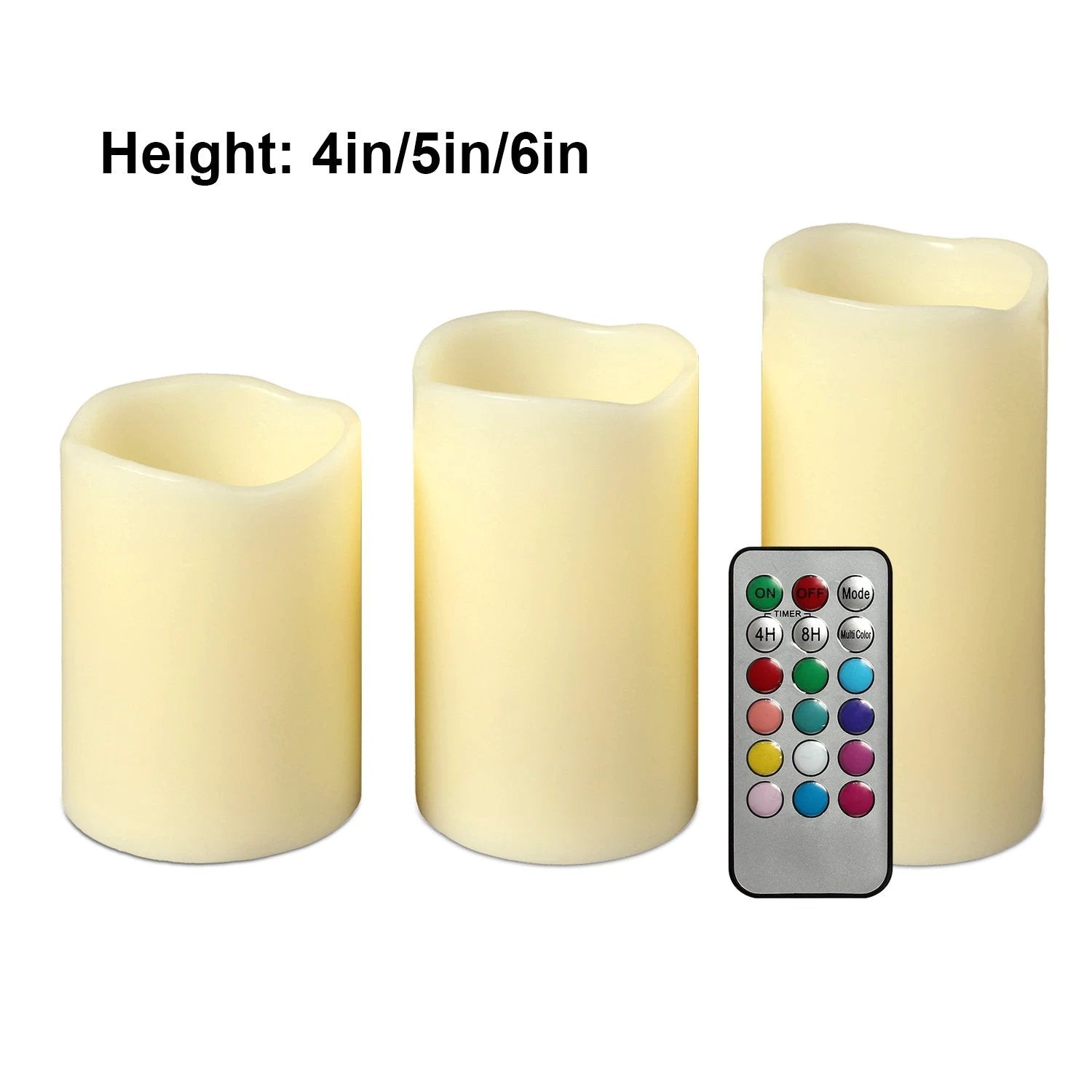 6Pc Flameless Candles Votive Candles Wireless Battery Operated LED Flickering Candles With Remote Control Timer by GJG Denim