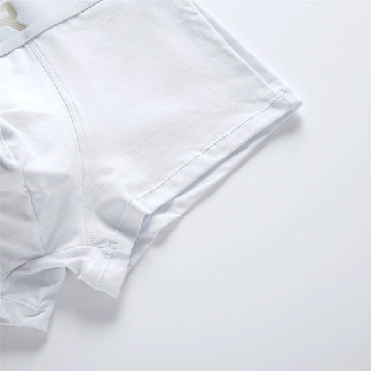 Men's Purified Cotton Low Waist Breathable Comfortable Solid Color Underwear by GJG Denim