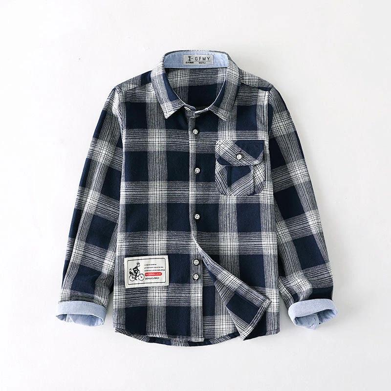 Boys plaid shirt long sleeve by GJG Denim