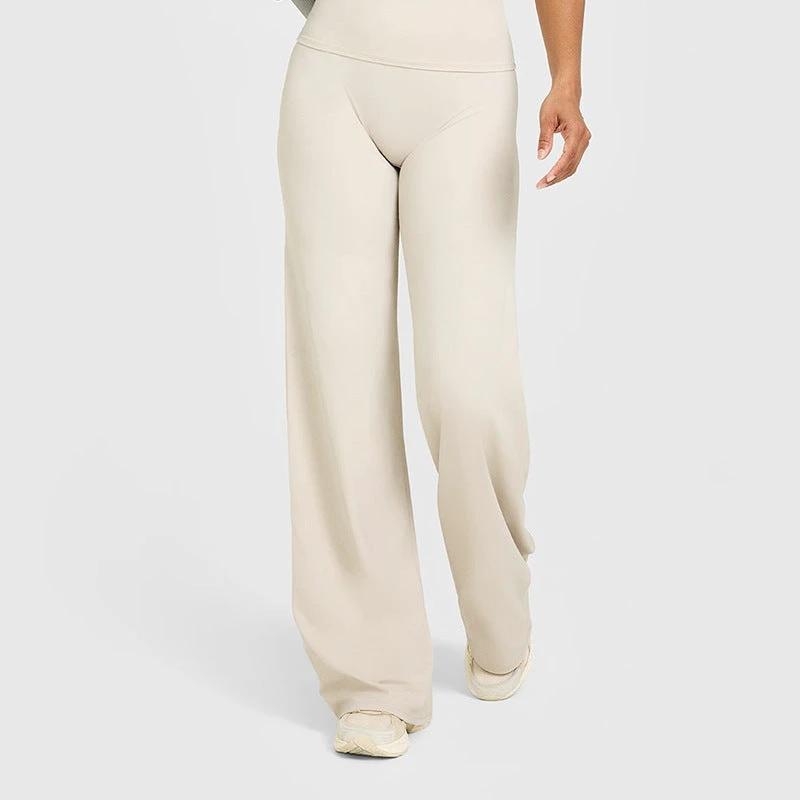 Loose Straight-leg Yoga Pants That Create A Slimming High-waisted Look by GJG Denim