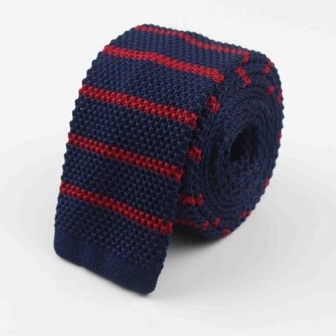 Men's Knitted Leisure Striped Ties by GJG Denim