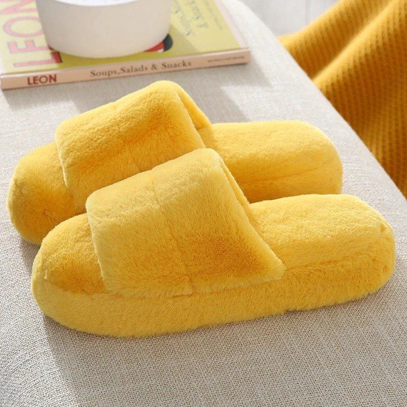 Indoor plush slippers by GJG Denim
