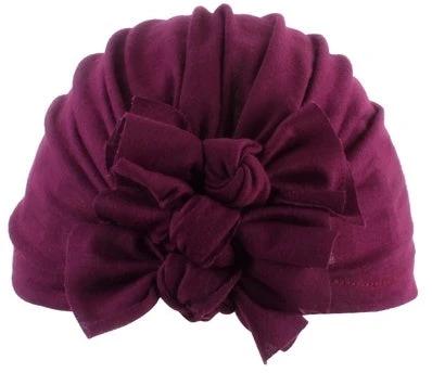 Pleated bowknot baby hat by GJG Denim