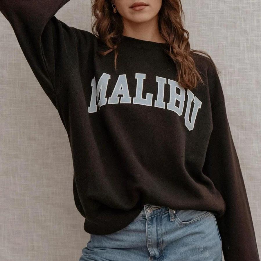 Women's Pullover Loose-fitting Casual Round-neck Top by GJG Denim