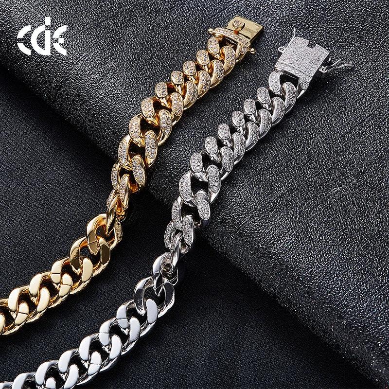 Men's Cuban Chain Link Bracelet by GJG Denim