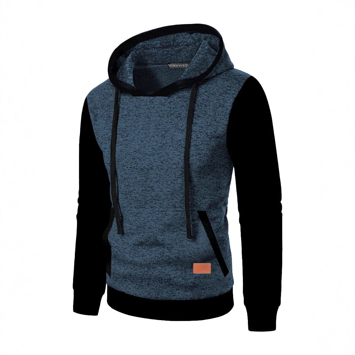 Men's Casual Jacquard Hooded Sweater by GJG Denim