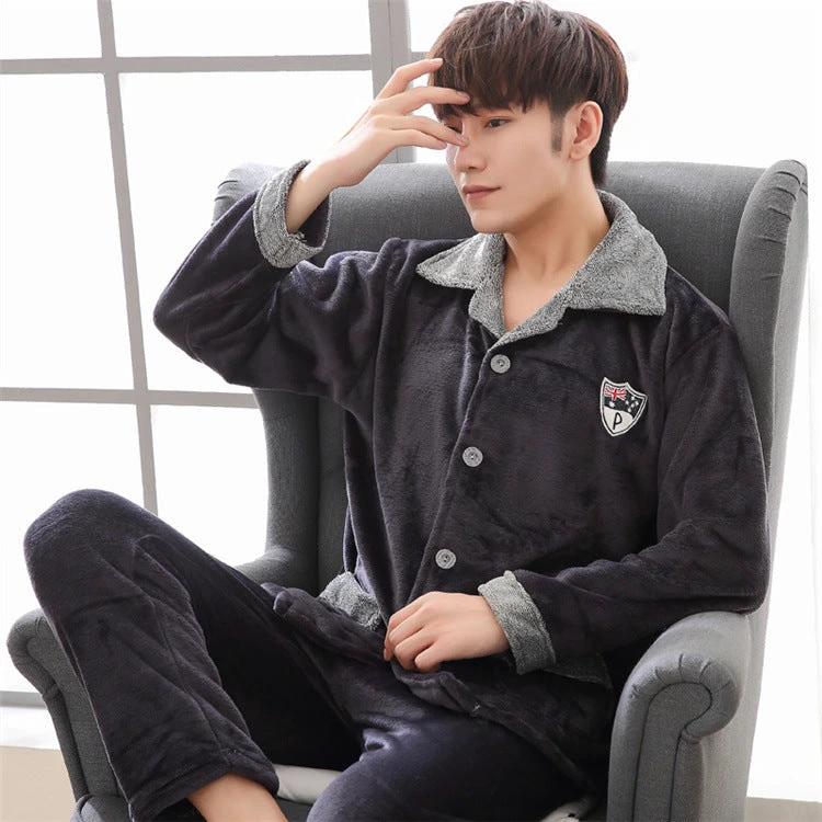 Men's Warm Casual Pajamas by GJG Denim